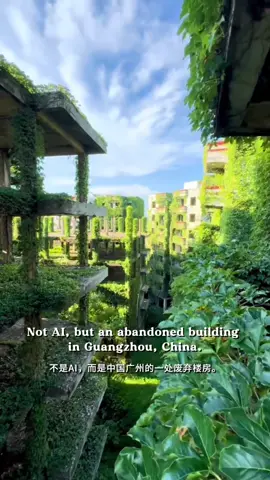 Not AI,but an abandoned building in Guangzhou,China. #China #chinatiktok #chinatravel #beauty #Guangzhou 