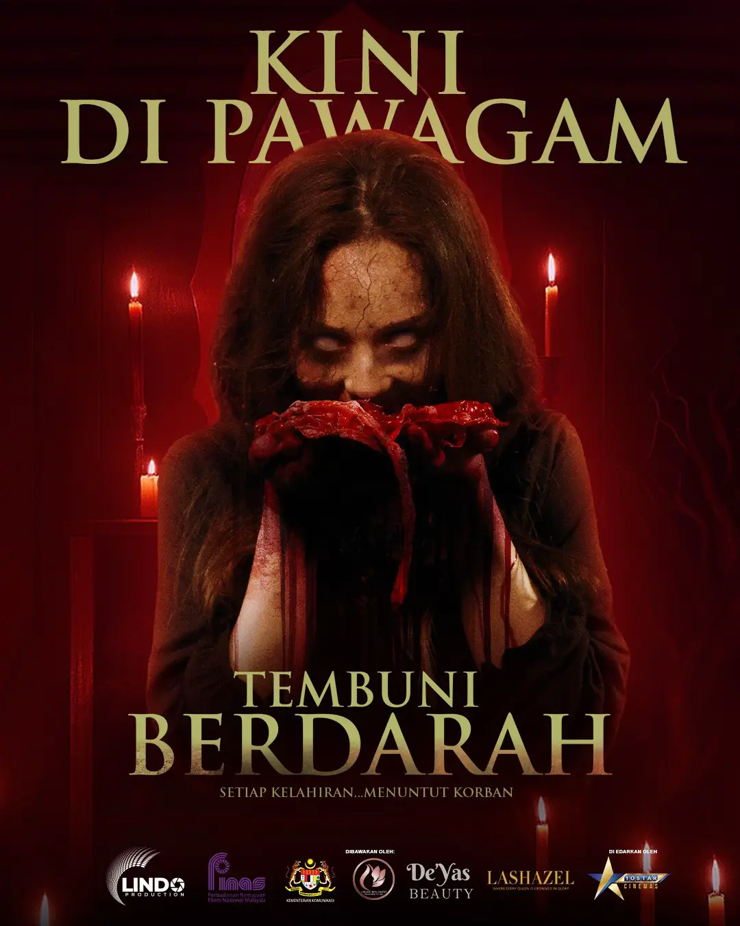 Tembuni Berdarah kini di Pawagam#horrormovie #filemmelayu #lindoproduction #fyp   