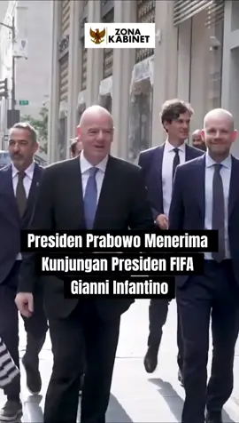 Presiden Prabowo Subianto menerima kunjungan presiden FIFA  Gianni Infantino. 