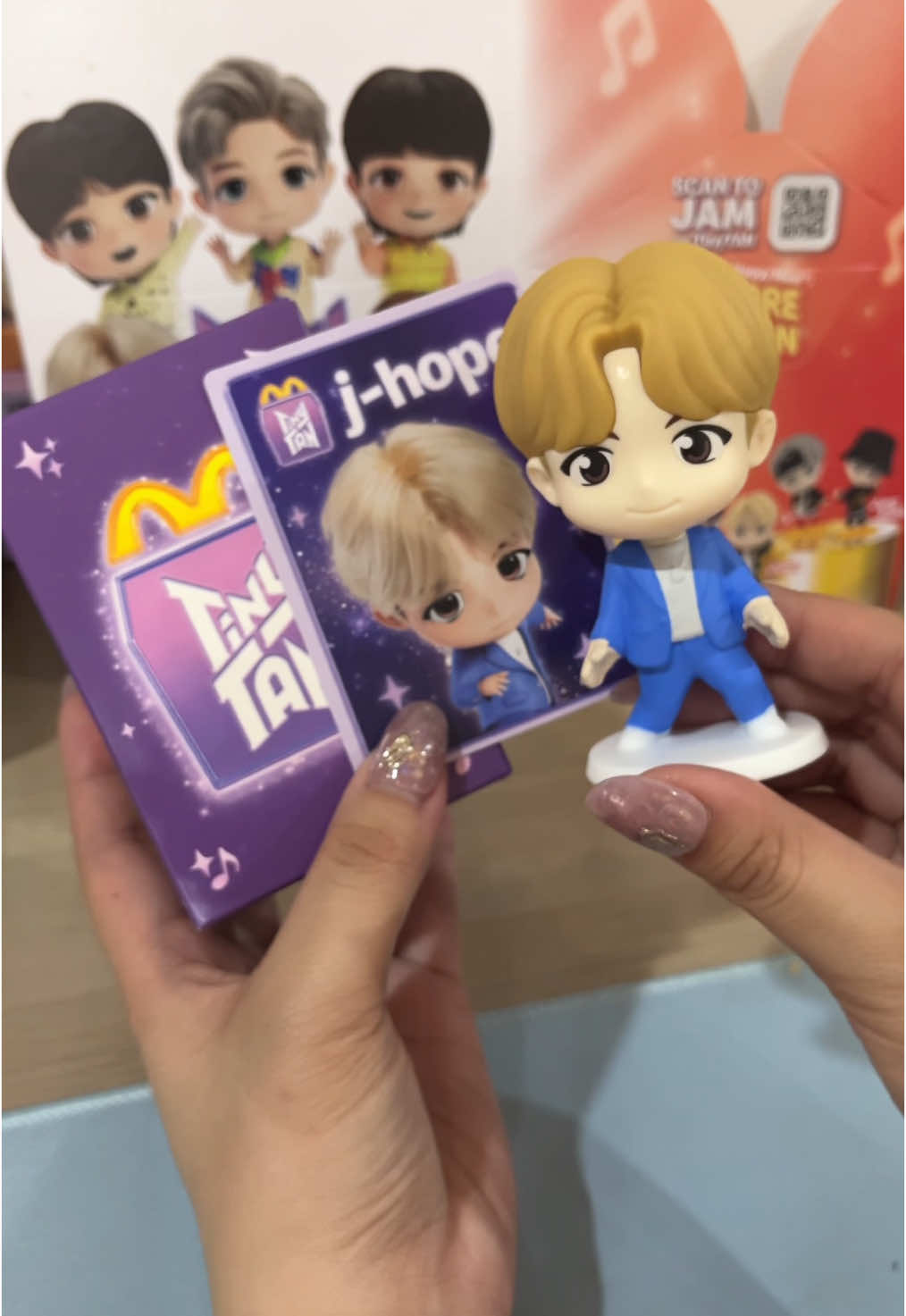 mcdo x tiny tan !! #bts #bangtan #tinytan #blindbox #happymeal #mcdoxbts #mcdoxtinytan #rm #jin #suga #jhope #jimin #taehyung #jungkook #mcdonalds 
