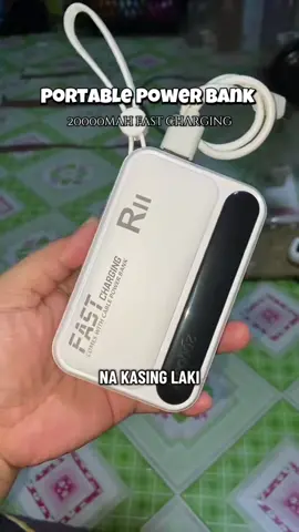 Fast charge compact powerbank 20000mah with 4 datacable #powerbank #minipowerbank 