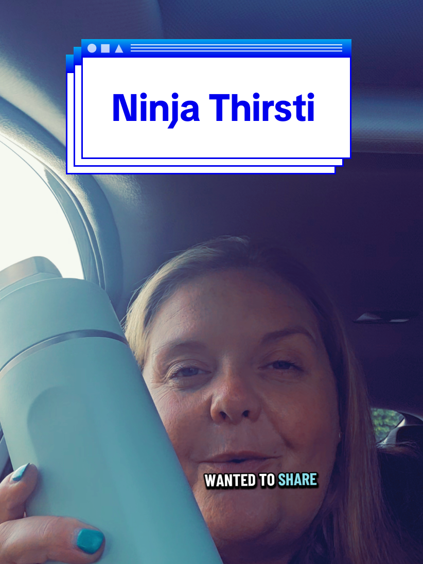 Still got ice after 8 hours and it keeps drinks fizzy.  Win, win. If there's a yellow basket grab yours while they are in stock 👇 #ninja #ninjathirsti #waterbottle #tiktokmademebuyit #tiktokshop 
