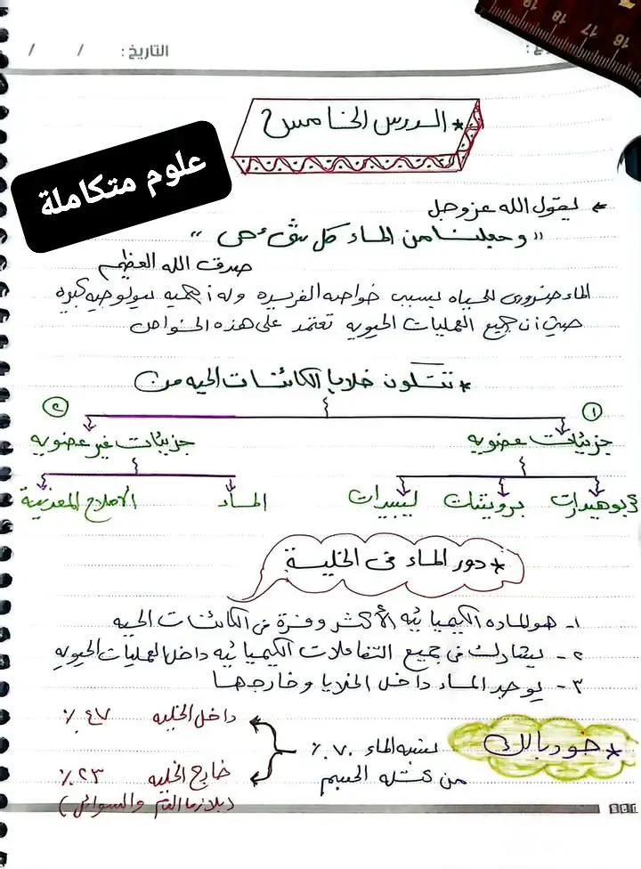 تلخيص الدرس الخامس فى مادة العلوم للصف الأول الثانوي. #علوم_اونلاين  #العلوم_والحياة  #اكسبلورexplore  #أولى_ثانوي  #دروس_اونلاين 