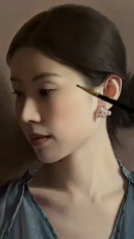 Tranh Chân dung thiếu nữ – Nơi nghệ thuật và cảm xúc hòa quyện  #vetranhchandungthieunữ #chandungcucthuc #nghethuatvietnam #tranhsongdong #hoạsĩ