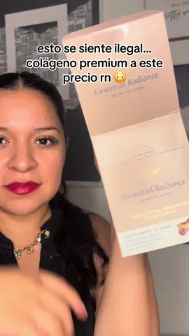 Sabor durazno-berry delicioso y beneficios clínicos para piel, cabello y uñas 🌿💜 #colageno #suplementos #bellezainterior #fyp 