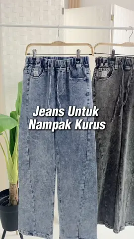 auto kurus pakai yuna jeans dengan design khas jeans berjahit depan 😍 #jeansoutfit #jeansmurah #amiablycollection #outfitsjeans #jeansviral 