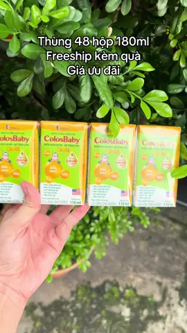 Thùng 48 hộp 180ml Freeship kèm quà Giá ưu đãi#colosbaby #colosbabygold 