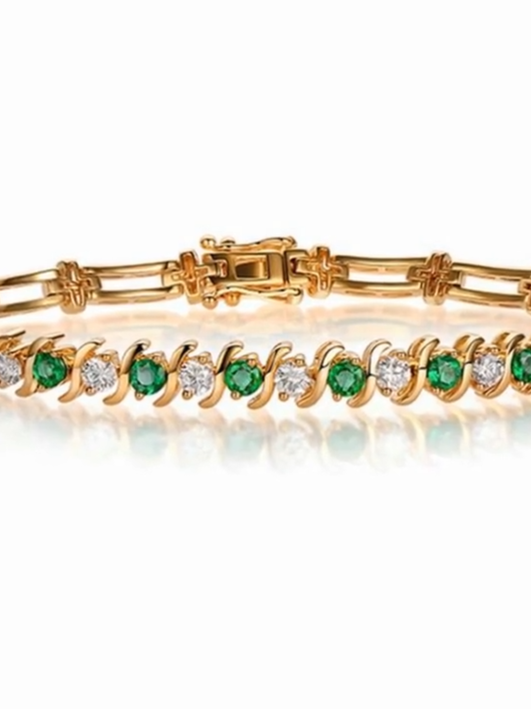 Inoava.com_18k_Gold_Emeralds_Tourmaline_Bracelets@lnoavacom
