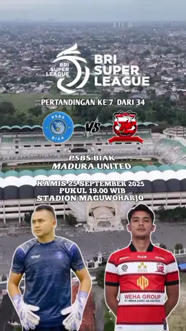 PSBS Biak vs Madura united  #psbsbiak #maduraunited #brisuperleague202526 #Soccer #maguwoharjo 
