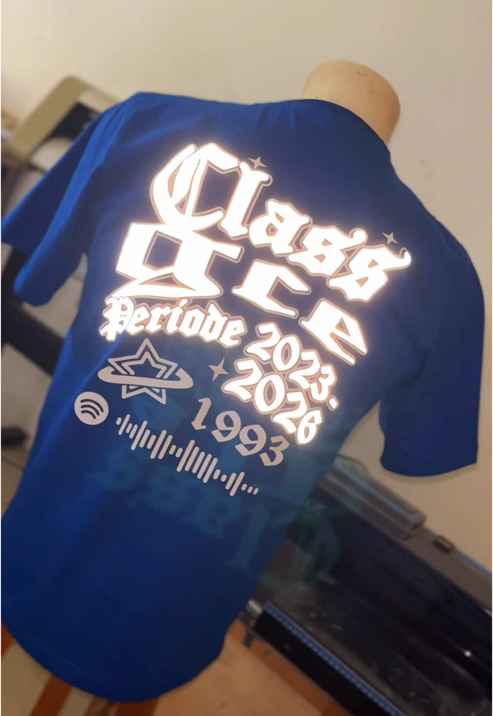 Done! Plastisol ink X reflective🔥 #sablonkaos #kaos #kaoskelas #blora24jam 
