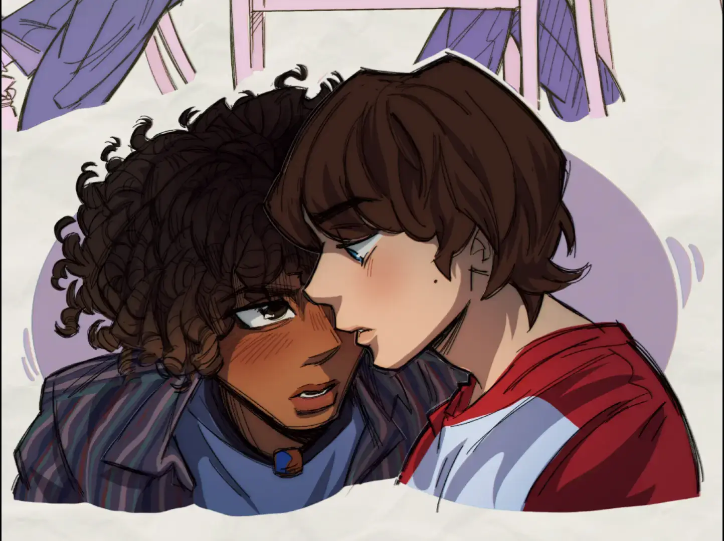 here's some long awaited boltforth angst I've been meaning to draw since forever because the 