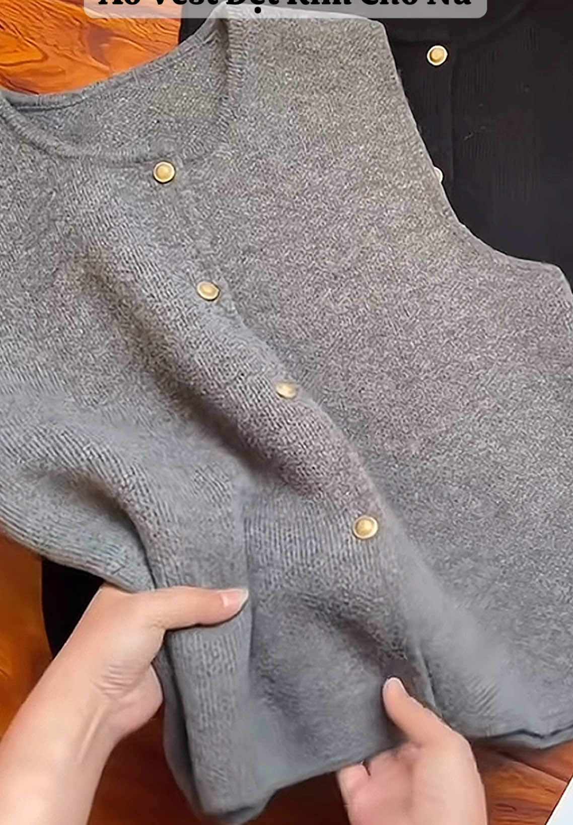 Áo gile Dệt Kim Cho Nữ#xh #xuhuong #aolen #gile #thoitrangnu 