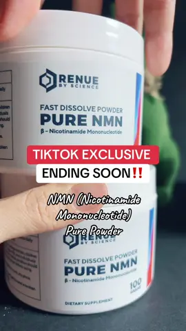 NMN (Nicotinamide Mononucleotide) Pure Powder Trending products flash sale discount women 30+ women 40+ #tiktokshoprestock #nmn #antiaging #viralontiktokshop #TikTokShopCreatorPicks @RBS.RenueByScience  Final price may vary depending on each customers available coupons. Promotion may have ended by the time you see this.