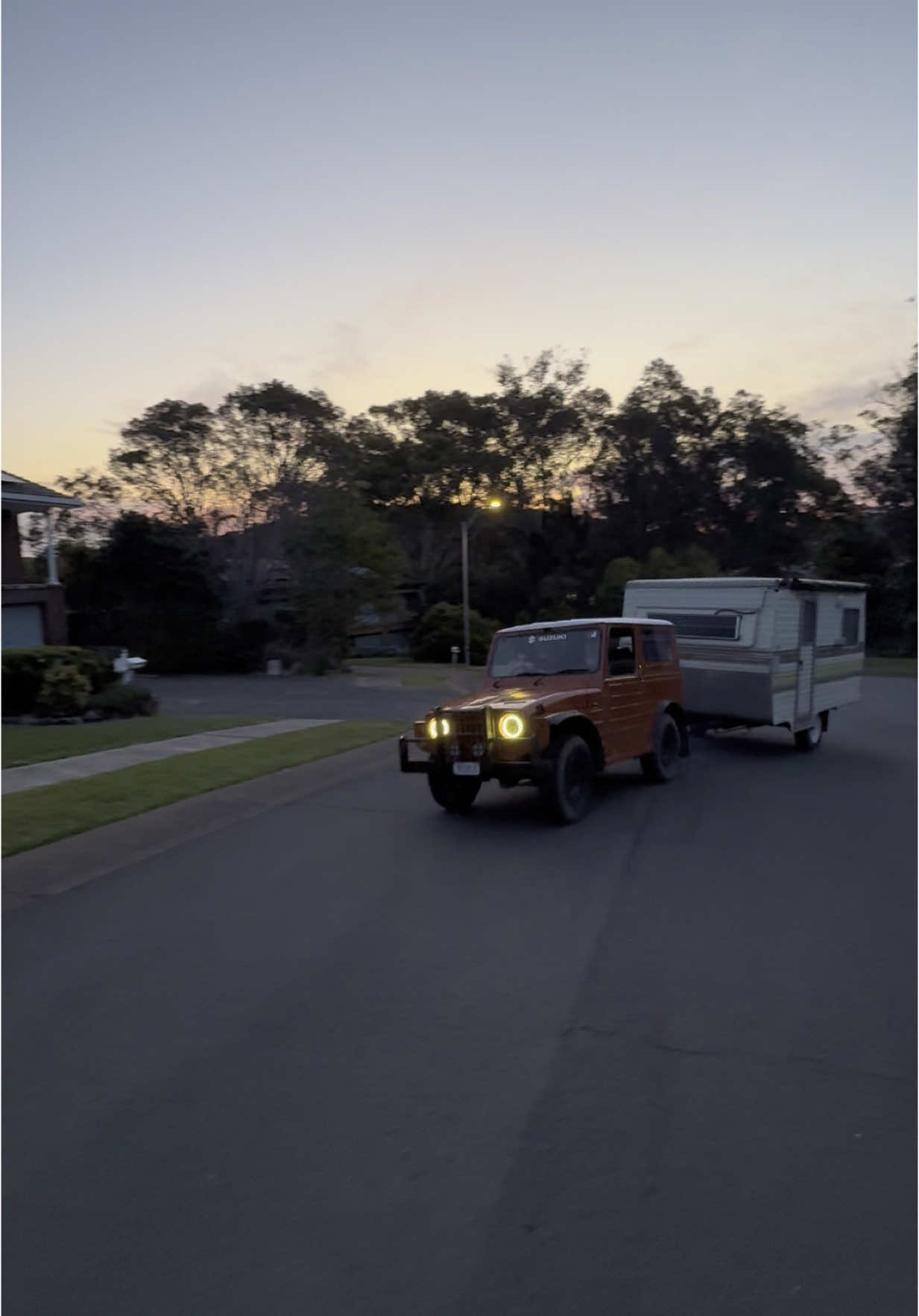 suzuki lj50 touring.             #rotaryengine #rotarypower #suzuki #lj50 #camping #2stroke #500cc #campervan 