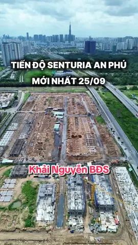 Tiến độ mới nhất dự án Senturia An Phú 25/09. Khu nhà phố biệt thự trung tâm sắp triển khai Tháng 10 tới #khainguyenbds #xuhuớng #nhaphocompound #senturia 