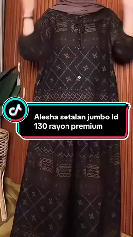 Alesha setelan jumbo terbaru ld 130 bahan rayon premium celana kulot #fyp #fypシ #oneset #onesetmurah #onesetjumbo 