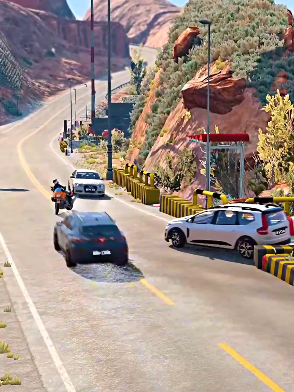 BeamNG.Drive🚘 Extreme Cars Physics Test! #beamngdrive #usaroad  #fyp 