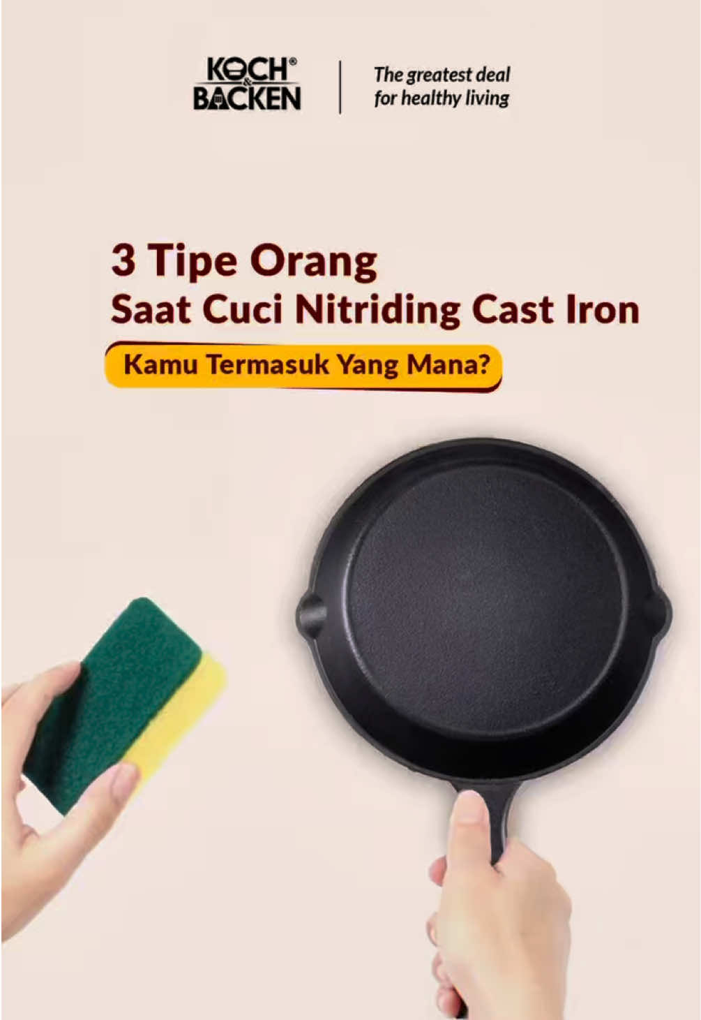 Yuk cek kepribadian kamu lewat cara merawat Nitriding Cast Iron.  #NitridingCastIron #TipeOrang #DapurSehat #MasakSatSet #CookingHack     