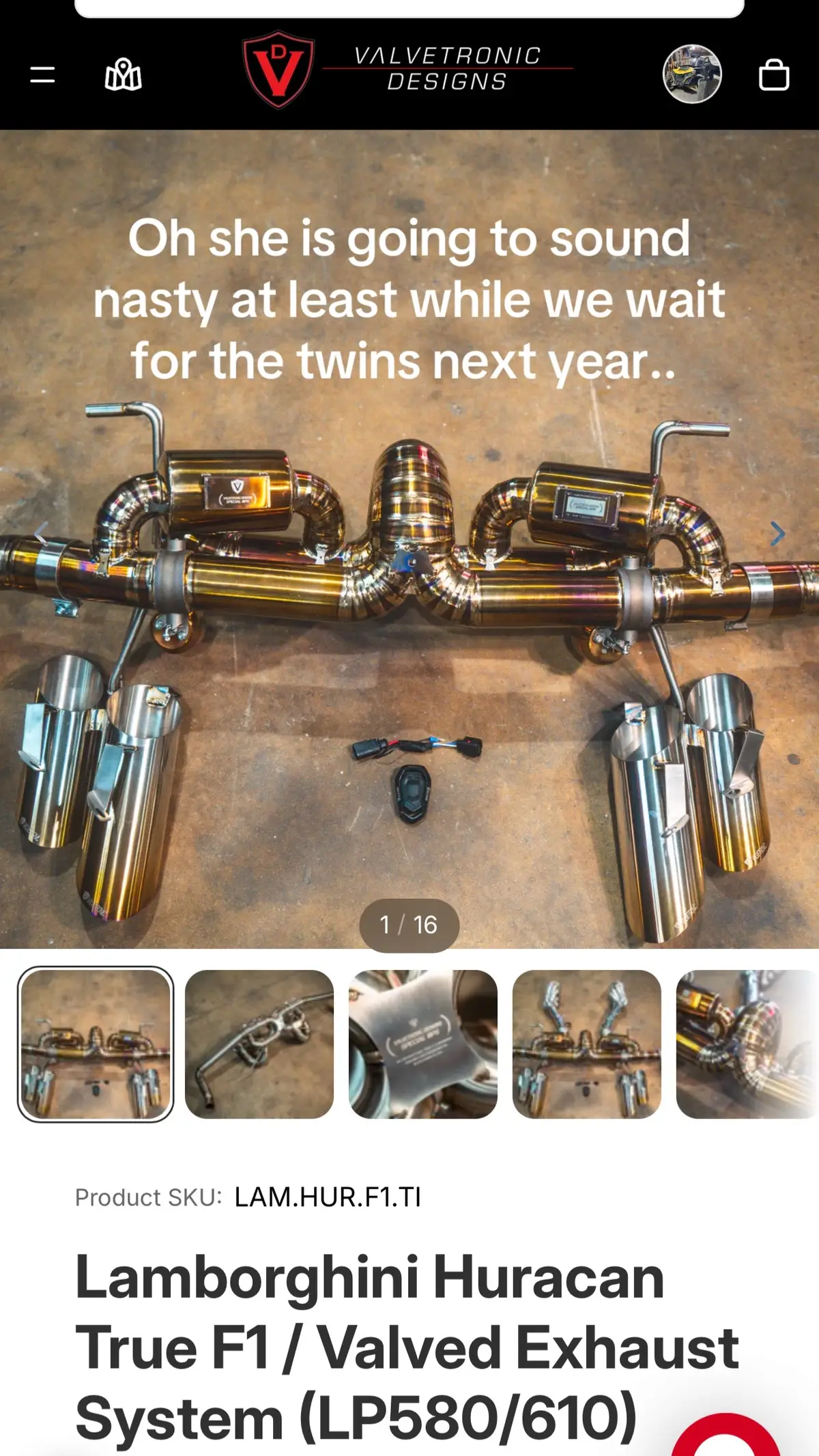 Valvetronic non valve, true f1 titanium exhaust is on the way! #valvetronic #huraca #fyp 