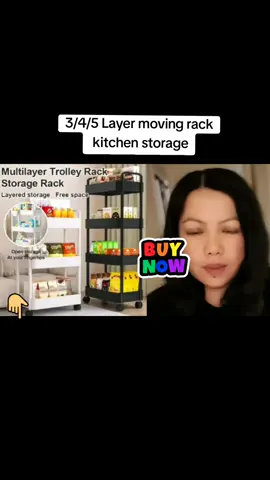 3/4/5 Layer moving rack kitchen storage #kitchenstorage #movingrackorganizer #creatorsearchinsights 