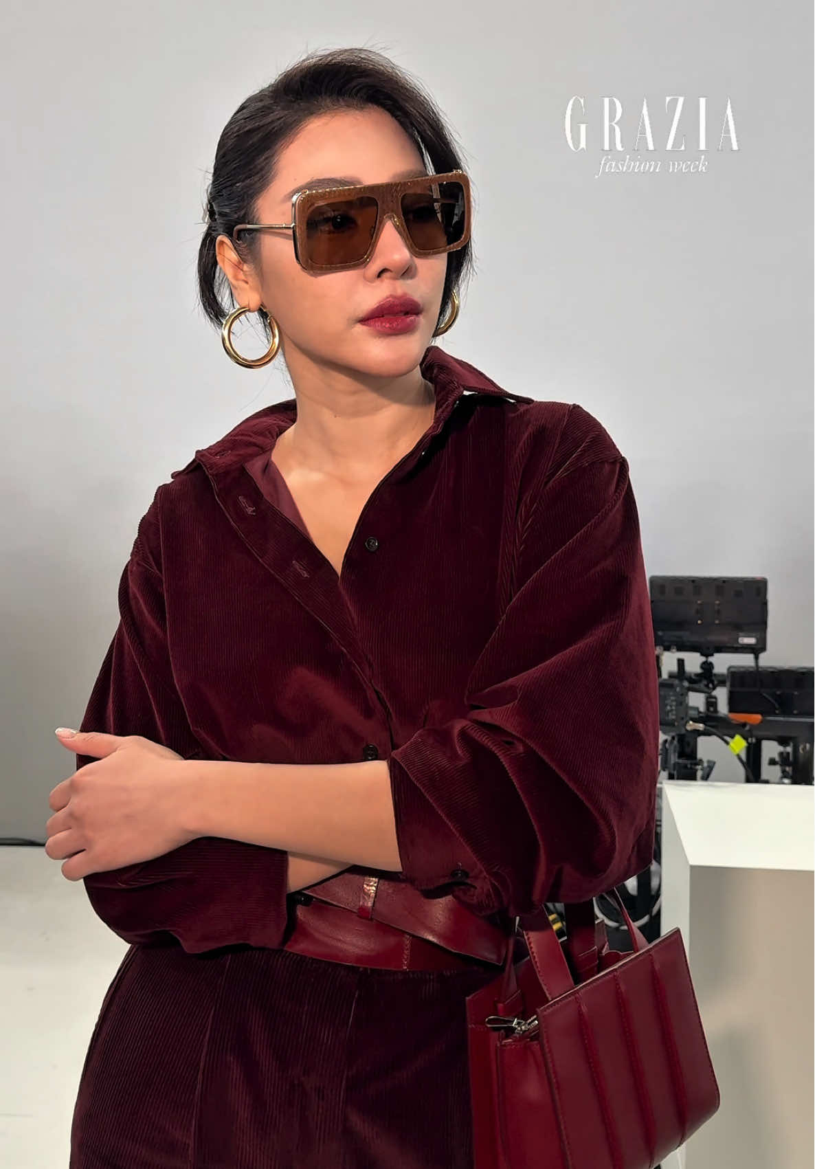 The perfect match? #Faye and @Max Mara 💁🏻‍♀️ At the brand's Spring/Summer 2026 show, the Thai goddess and GRAZIA Singapore cover star channelled major It-girl power with her all-red look that's about to break the internet—watch to see our favourite #FayePeraya in action 🐦‍🔥 #GRAZIASingapore #莉莉 #ฝายสุภาพร            