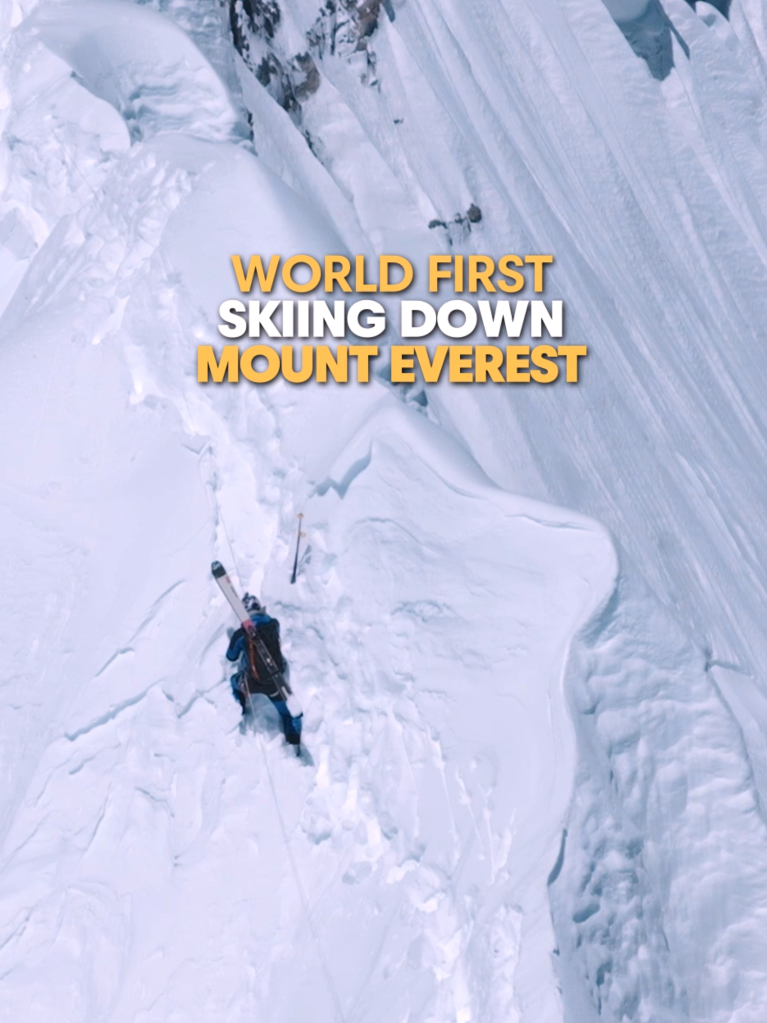 🚨 WORLD'S FIRST ALERT 🚨 to the top of the world and back 🏔️ Andrzej Bargiel 🇵🇱 just made history with the first full ski descent of Mt. Everest with no bottled oxygen ⛷️ 📍: @redbullpolska #redbull #givesyouwiiings #energydrink #skiing #worldfirst