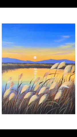 Vẽ tranh phong cảnh đơn giản ... #painting #draw #acrylic #vẽ #xuhuong 