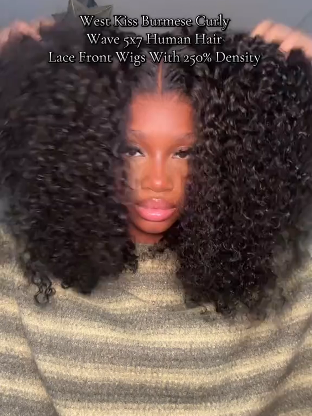 Tight coils, big attitude!#westkisshair #fyppppppppppppppppppppppp #wigtok #fyp #hair #hairstyle #linkinbio #wig #wiginstall #burmesecurlyhair