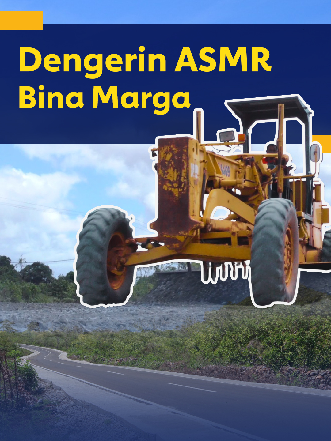 Dengerin deh… ini suara asli dari alat & bahan di proyek pembangunan infrastruktur Kementerian PU👷🏻‍♂️ Rasain sensasi ASMR pembangunan yang jarang banget terekam sedekat ini!   Jangan lupa follow & share biar lebih banyak yang tahu gimana serunya kerja di lapangan infrastruktur! #BinaMarga #JalanUntukRakyat #ASMRIndonesia #SigapMembangunNegeriUntukRakyat #MenyambungNegeri