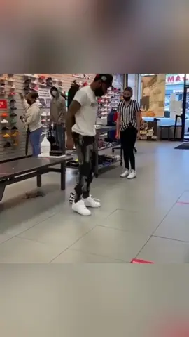 Trying on shoes and running at mad kicks#tiktok #fyp #funny #mischief #usa🇺🇸 