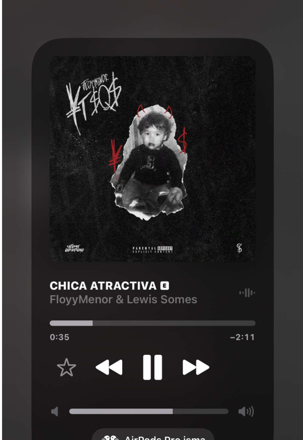 Chica Atractiva 🎧😏 #floyymenor #lewissomes #chicaatractiva #musica #lyrics 