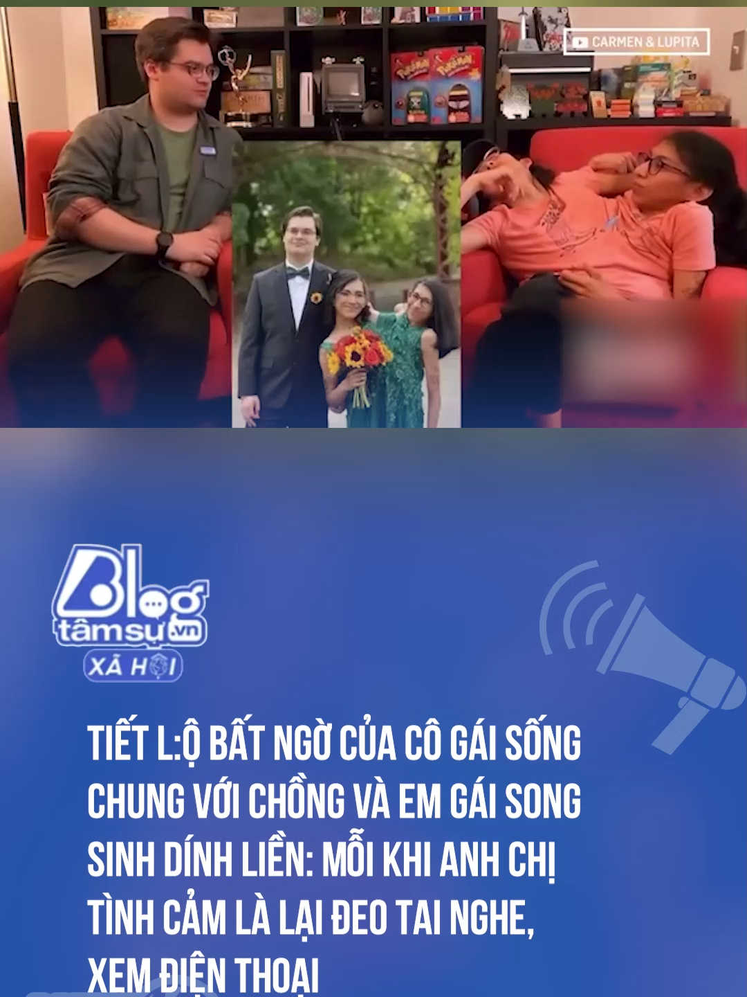 Tiết l:ộ bất ngờ của cô gái sống chung với chồng và em gái song sinh dính liền. Cre: People  #btsmedia #socialnews #trendingviralvideo #khoanhkhaccuocsong🥰 #news #social #chuyenla #chuyenlacothat