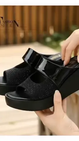 #SandalWedges #SandalWanita #Wedges7cm #OOTDWanita #SandalKekinian 