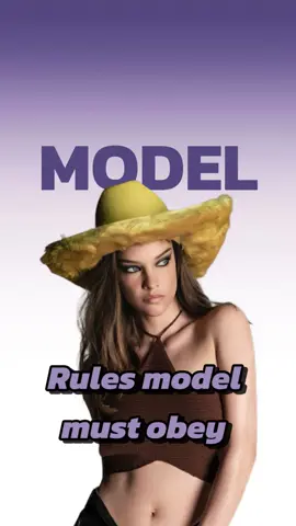Rules model must obey #model #victoriassecret #gigihadid #bellahadid #kendalljenner 