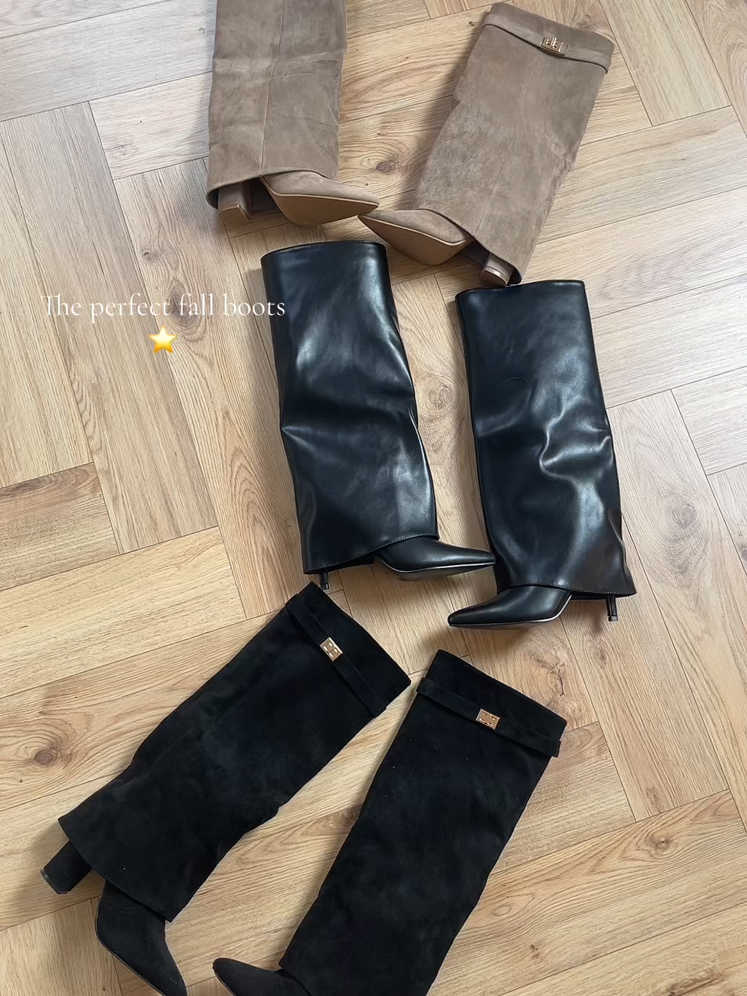 Beautiful autumn boots, discounted to €12.80