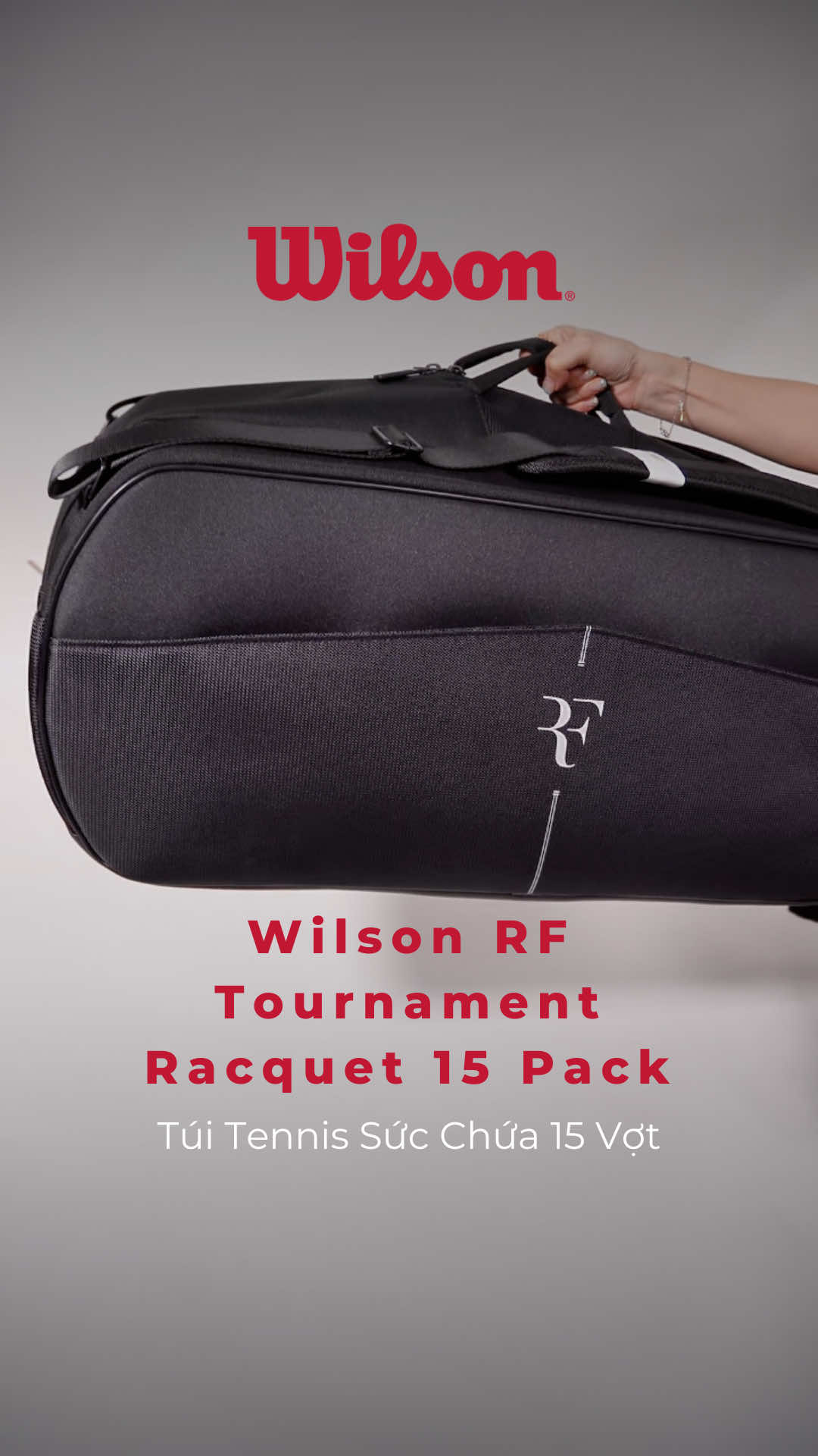 Túi tennis Wilson RF Tournament Racquet 15 Pack #Wilson #WilsonVietnam #newarrival #WilsonTennis #Freeship 