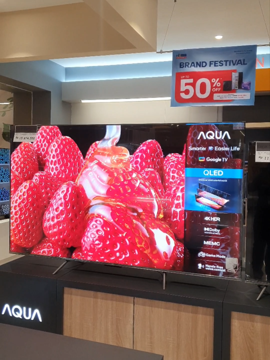 Promo TV Aqua 85inch Cuma 15Jtan... Buruan Ke Informa Electronics Roxy Jember😊