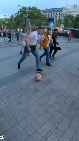 soccer test on street ⚽️♥️ #Soccer #streettest #passersby #foryou #fyp 