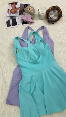 🏃‍♀️ Move Freely, Look Chic Square Neck Sleeveless Sport Dress — Court to Street Style 💕#tiktokshoprestock #spotlightfinds#WomensSportDress #SquareNeckDress #TennisOutfit