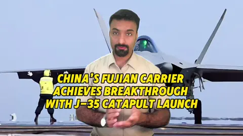 Chinas Fujian Carrier Achieves Breakthrough with J35 Catapult Launch#China #FujianCarrier #J35 #KJ600 #NavalAviation #AircraftCarrier #PLA #MilitaryTech #Defense #MaritimePower