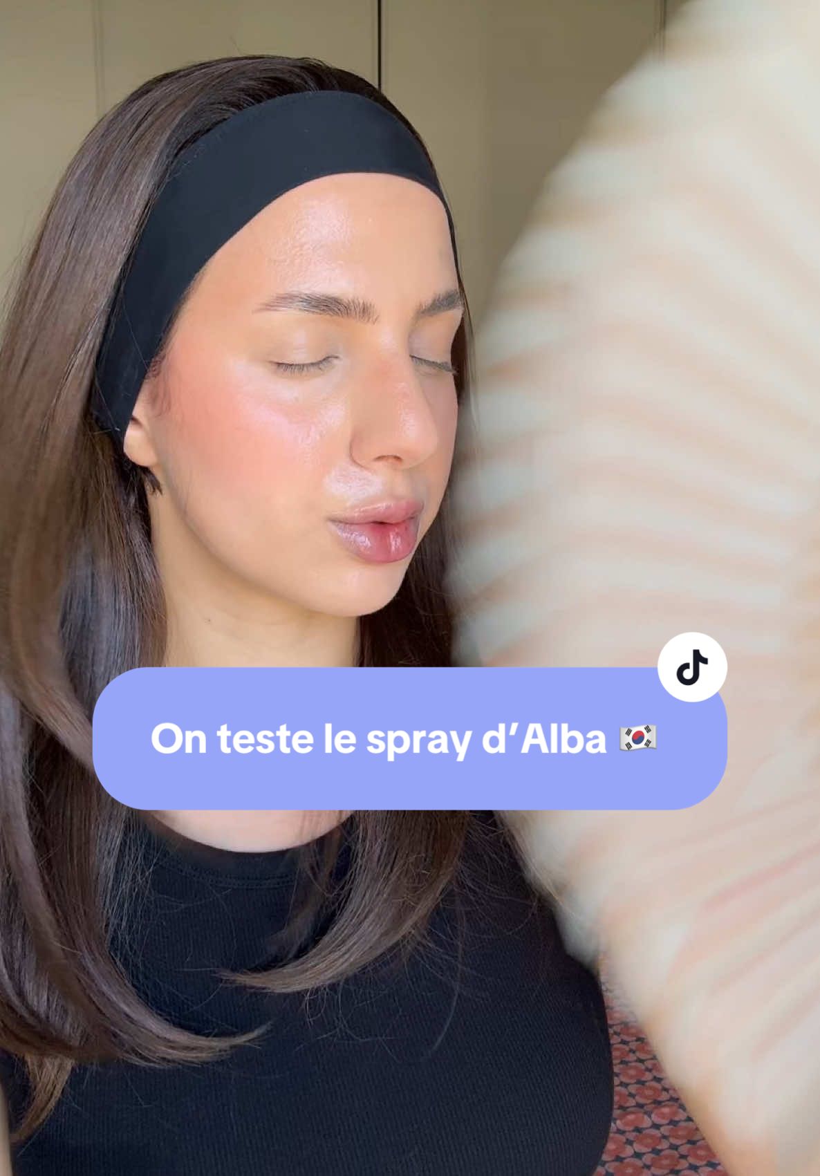 On teste le spray @DALBA  pour enlever l’effet matière du maquillage 💄 #skincarecoreenne #dalba #kbeauty 