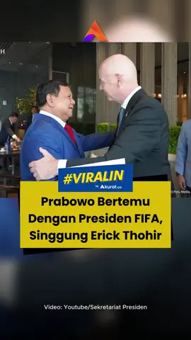 Awak media juga menanyakan kepada Gianni terkait status Erick Thohir saat ini, yang menjabat sebagai Ketua Umum PSSI sekaligus Menteri Pemuda dan Olahraga di Kabinet Prabowo. Gianni merasa hal itu bukanlah masalah, lantaran ia mengenal Erick Thohir sebagai pribadi yang kompeten dan multitalenta. Ia justru merasa antusias terkait apa yang akan dikerjakan oleh Erick Thohir untuk membuat olahraga di Indonesia menjadi lebih baik.| 🎥: Youtube/Sekretariat Presiden. #presiden #prabowo #fifa #gianni #akuratco