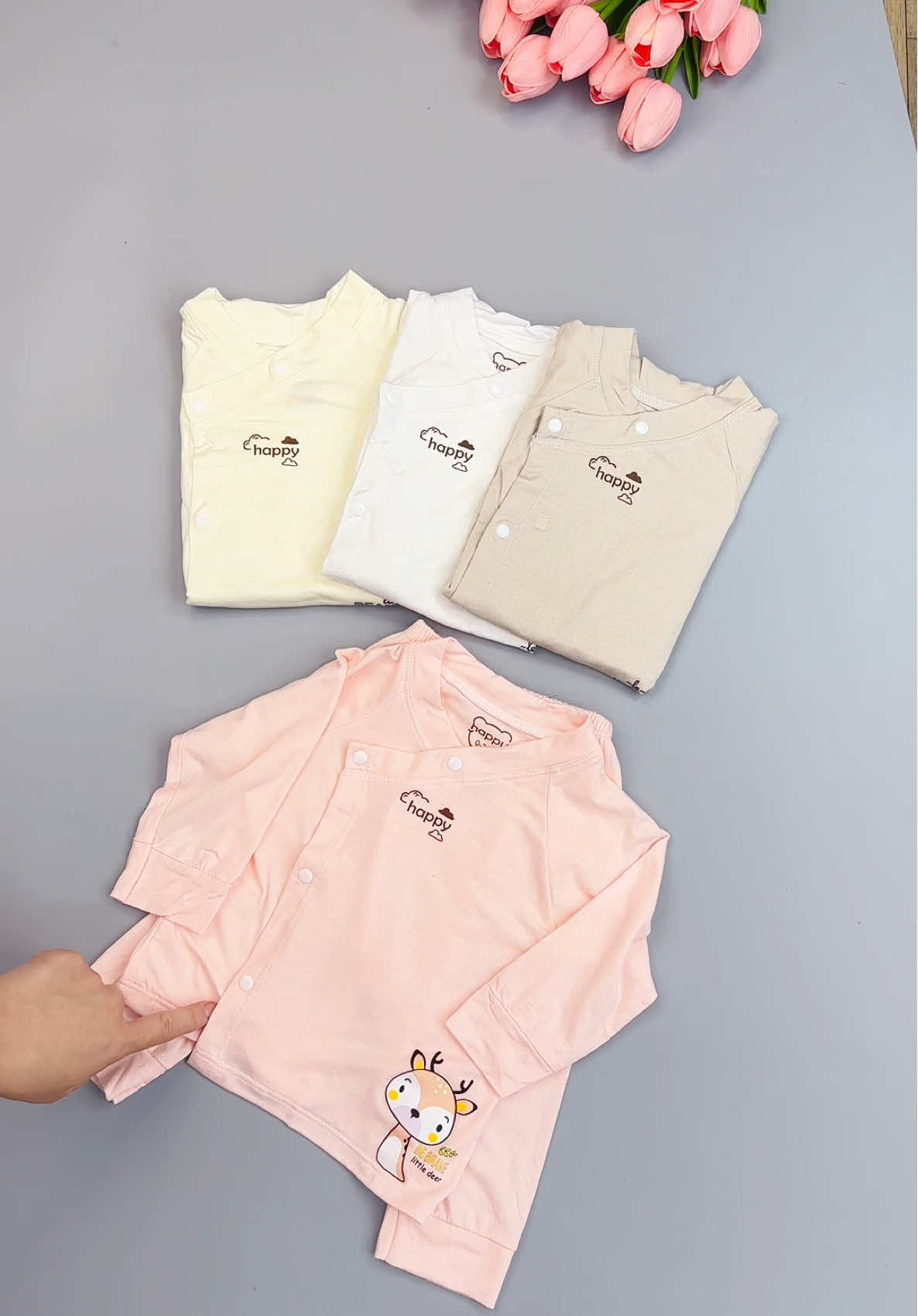 Bộ quần áo dài tay vải petit mặc thời tiết thu #bodaitaysosinh #bodaitaypetit #bodaitaythunlanh #bodaitaychobesosinh 