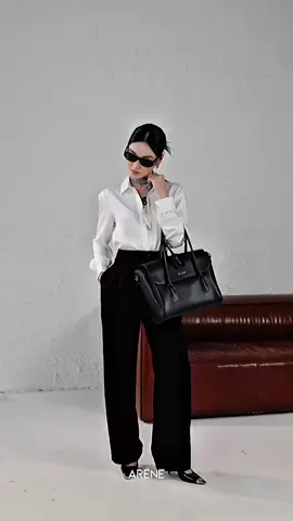 Sơmi lụa mãi là chân ái của mấy nàng công sở đúng không nhỉ ? 😘 #ARÉNE #myoutfit #OOTD #xuhuong 