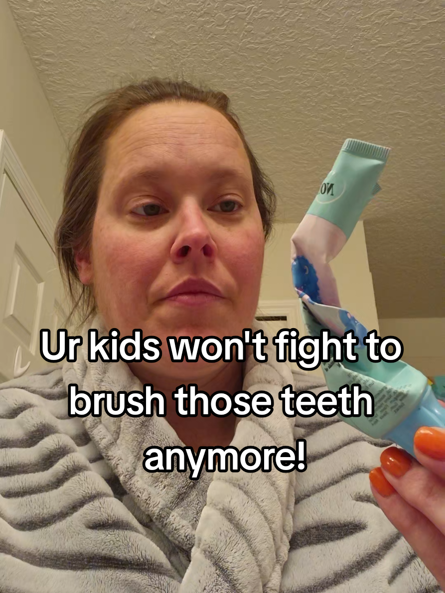 When you've found a toothpaste that ur kids love and it's not filled with bs! #nobs #nobstoothpaste #toothpasteforkids #kidstoothpaste 