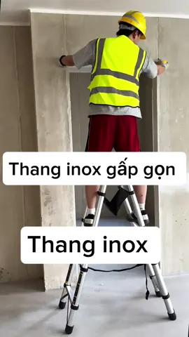 Thang inox gấp gọn #xuhuong #đoungtienich #thanginox 