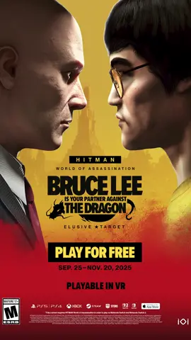 Bruce Lee enters HITMAN World of Assassination as the next Celebrity Elusive target, but this time with a twist. Together with 47, Agent Lee takes his legendary martial arts skills undercover to infiltrate the Concord Union and take them down from the inside. Play for FREE until November 20th and pick up The Bruce Lee Pack to unlock exclusive in-game items and keep the mission in your arcade. Available for a limited time only. Hitman.com #HITMAN #Agent47 #BruceLee