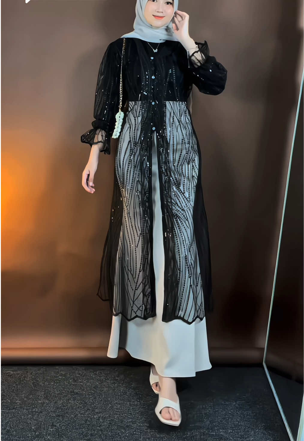 Membalas @scndsa spill semua disini yaa 🖤 #outerbrukat #tunikbrukat #outfitideas 