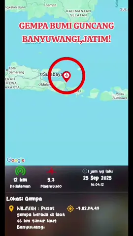 Semoga aman terkendali.. #peristiwa #fenomenaalam #bencanaalam #gempa #gempabumi 
