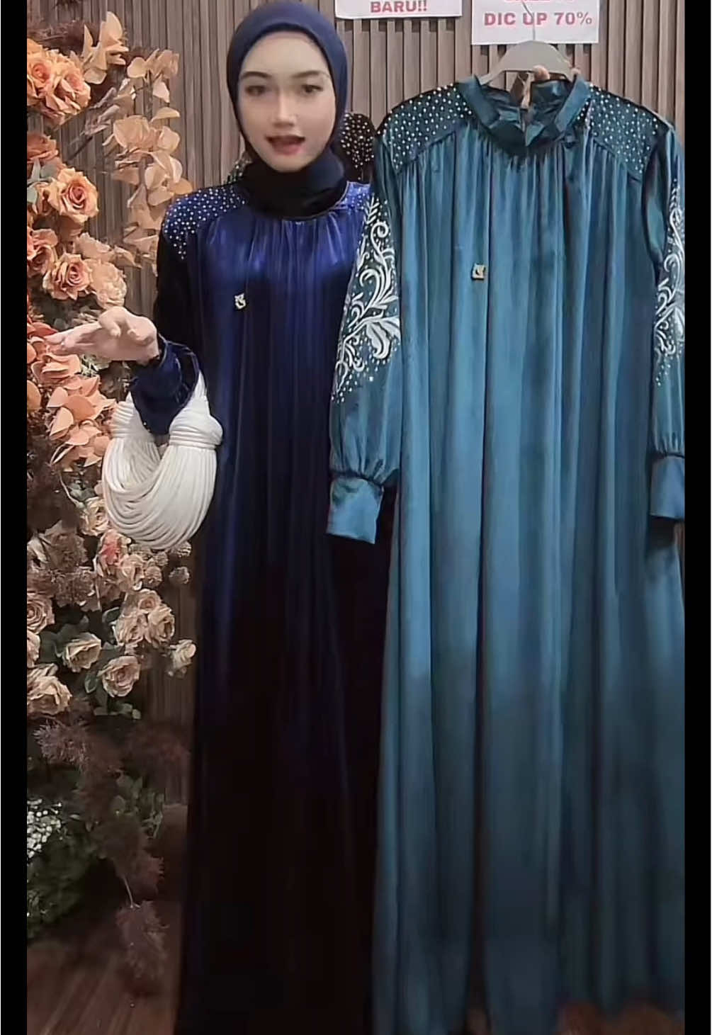 Cekout di keranjang kuning keburu kehabisan 🥰 #promomakangajian #bismillahfyp #gamisvelvet #gamissimpleelegan #gamismewah 